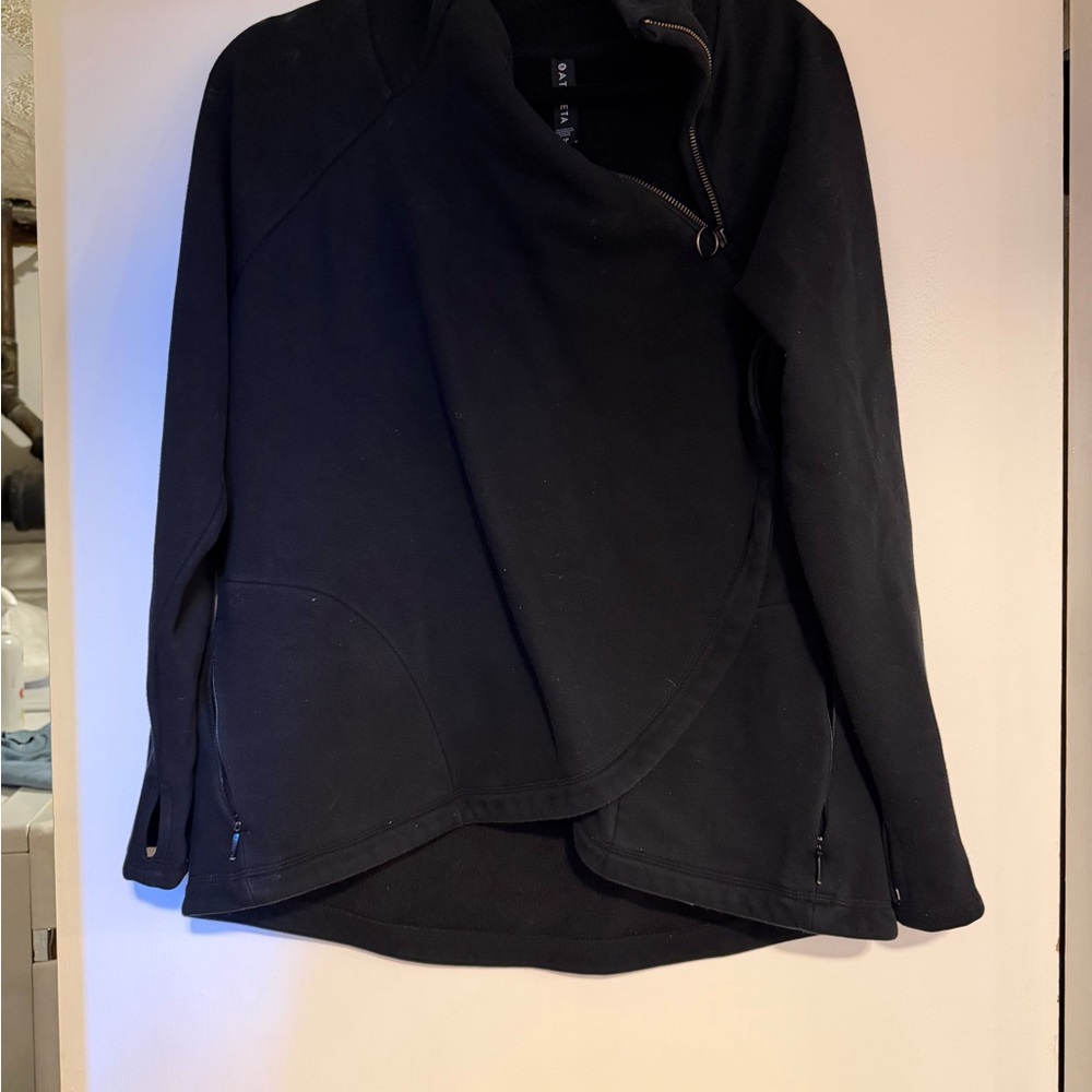 Black Asymmetrical Zip Jacket